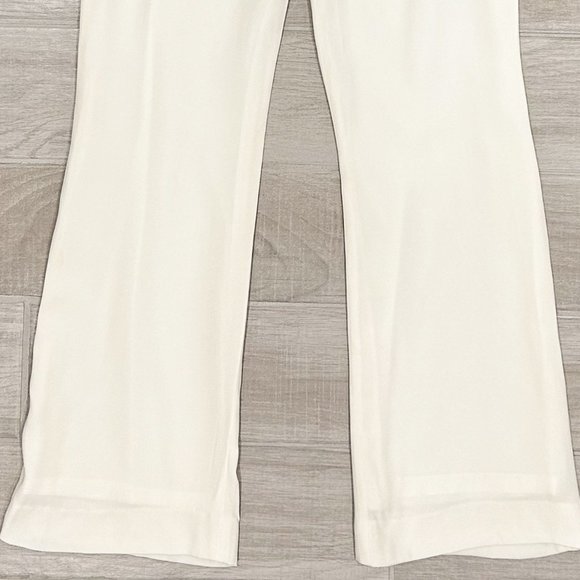 Edward Achour Paris Embellished-Button Bootcut Sailor Trousers E47 Ivory/White - Picture 6 of 16